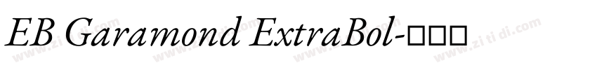 EB Garamond ExtraBol字体转换